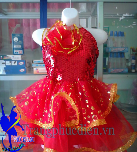 Mua Váy bé gái thu đông 2022 quần áo mùa đông trẻ em mới Quần áo năm mới  mùa đông bé gái lớn cộng với váy đỏ nhung giá 577,000 VND trên